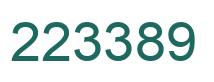 Number 223389 green image