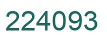 Número 224093 imagen verde
