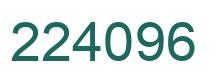 Número 224096 imagen verde
