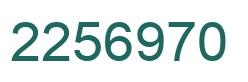 Número 2256970 imagen verde