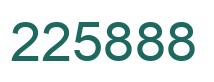 Number 225888 green image
