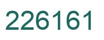 Número 226161 imagen verde