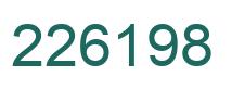 Number 226198 green image