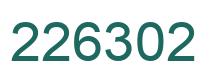 Number 226302 green image