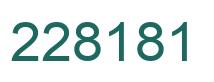Número 228181 imagen verde