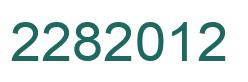 Number 2282012 green image
