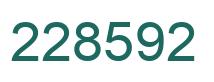 Number 228592 green image