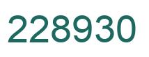 Number 228930 green image