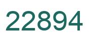 Número 22894 imagen verde