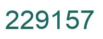 Number 229157 green image