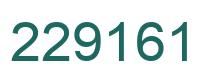 Number 229161 green image