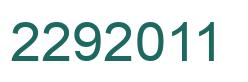 Number 2292011 green image