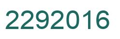Number 2292016 green image