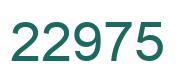 Zahl 22975 grün bild