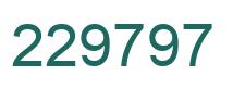 Number 229797 green image