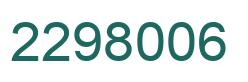 Number 2298006 green image