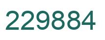 Number 229884 green image