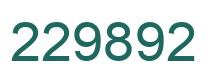 Number 229892 green image