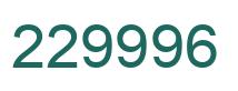 Number 229996 green image
