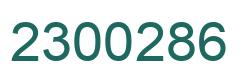 Number 2300286 green image