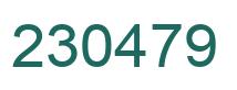 Número 230479 imagen verde