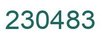 Número 230483 imagen verde