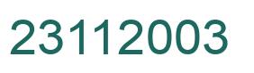 Número 23112003 imagen verde