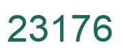 Number 23176 green image