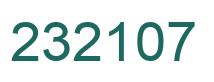 Number 232107 green image
