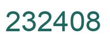 Número 232408 imagen verde