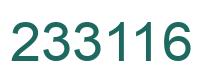 Número 233116 imagen verde