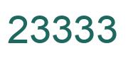Número 23333 imagen verde