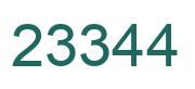 Number 23344 green image