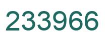 Number 233966 green image
