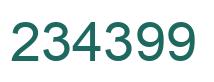 Número 234399 imagen verde