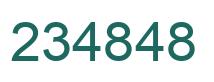 Number 234848 green image