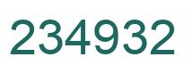 Número 234932 imagen verde
