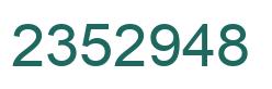 Número 2352948 imagen verde