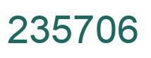 Número 235706 imagen verde