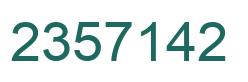 Number 2357142 green image