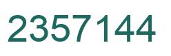 Número 2357144 imagen verde