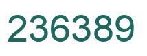 Number 236389 green image