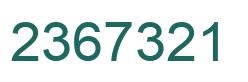 Number 2367321 green image