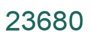 Number 23680 green image
