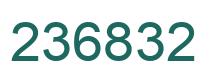 Number 236832 green image