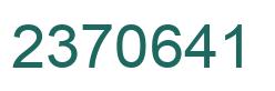 Número 2370641 imagen verde