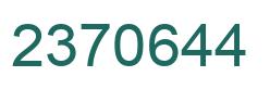 Número 2370644 imagen verde