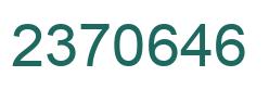 Número 2370646 imagen verde
