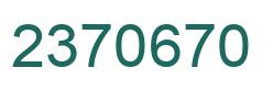 Número 2370670 imagen verde
