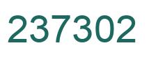 Number 237302 green image